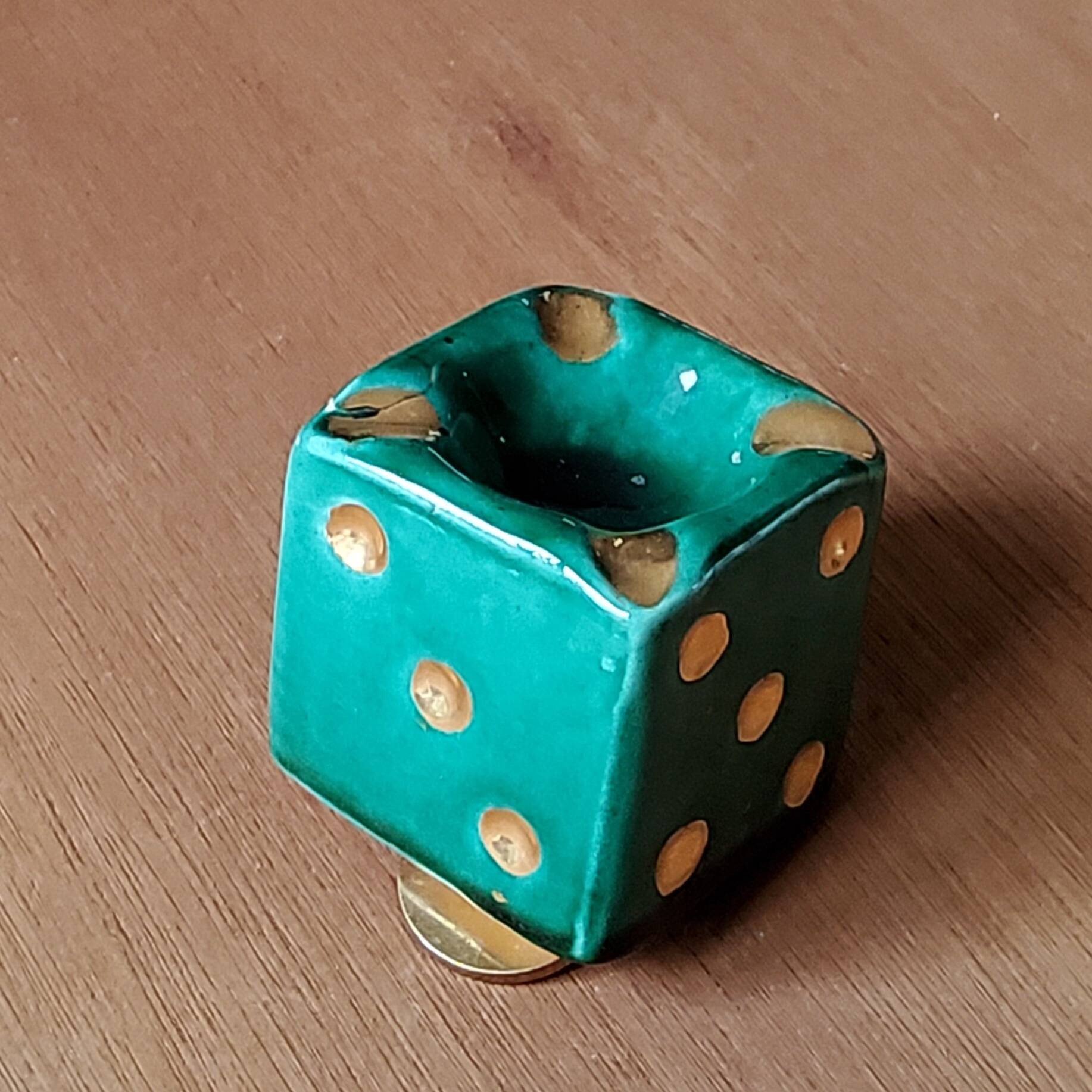 Vintage dice ashtray