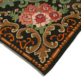 Handmade Vintage Moldov Black Kilim 210 cm x 320 cm - 23260
