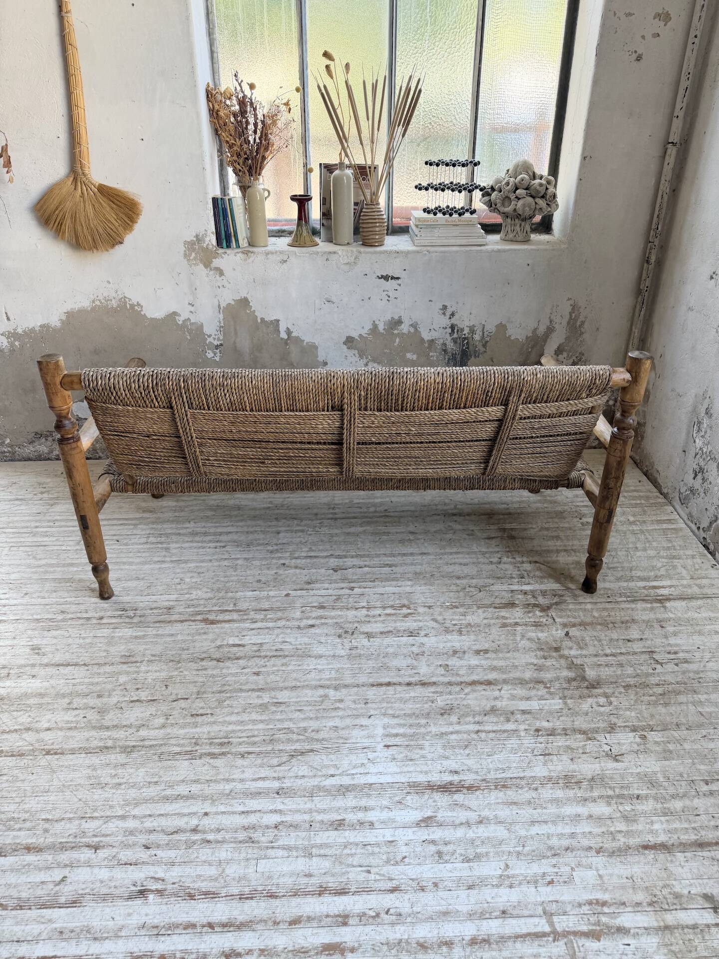 Audoux and Minet cord bench