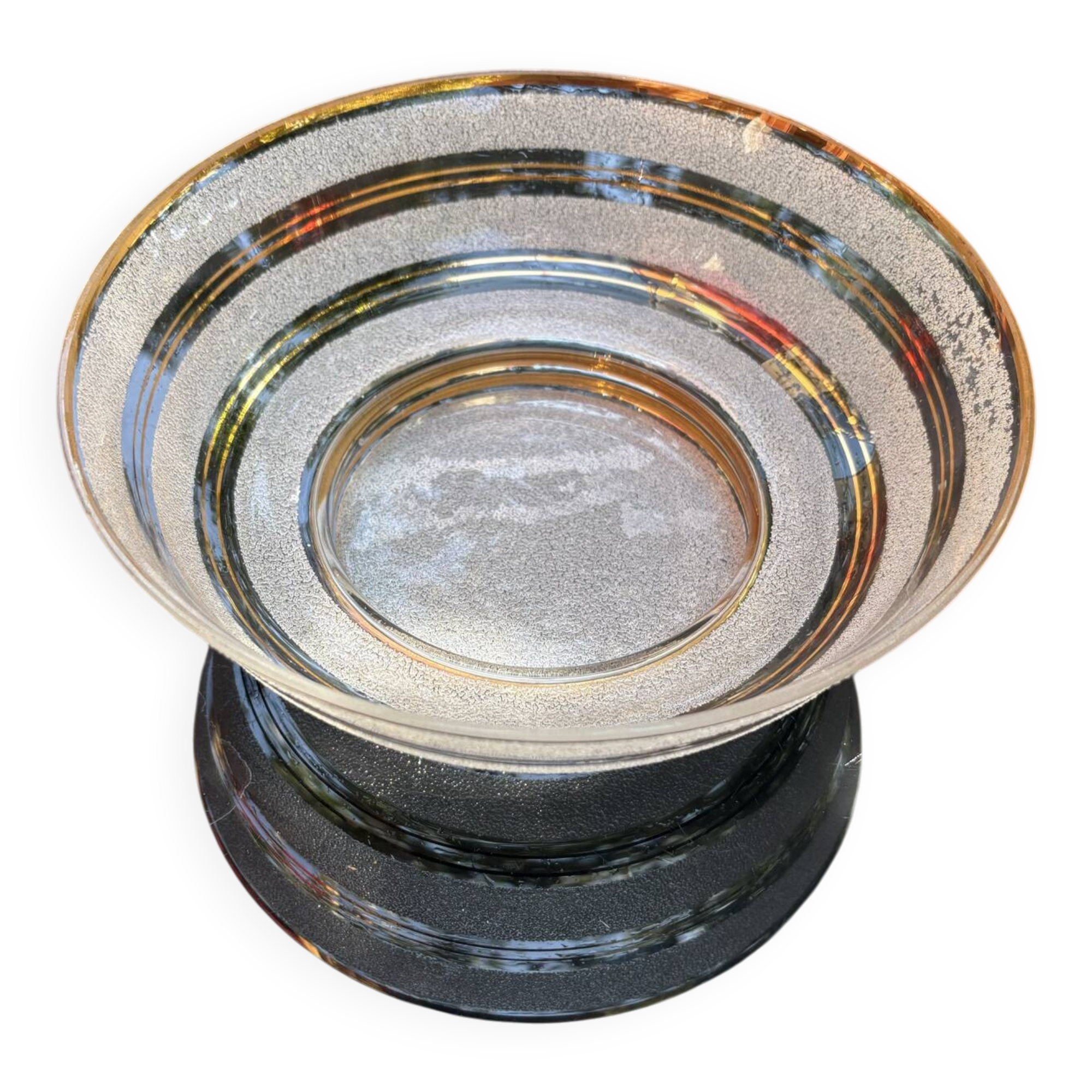 Saladier en verre granité