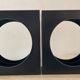 Pair of vintage 1970s vinyl record racks