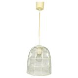 Hanging lamp in iron and glass from Glashütte Limburg, 1960s