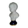 Bust of a child in biscuit Limoges
