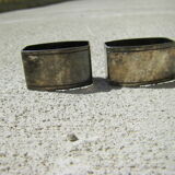 Pair of art deco towel rings