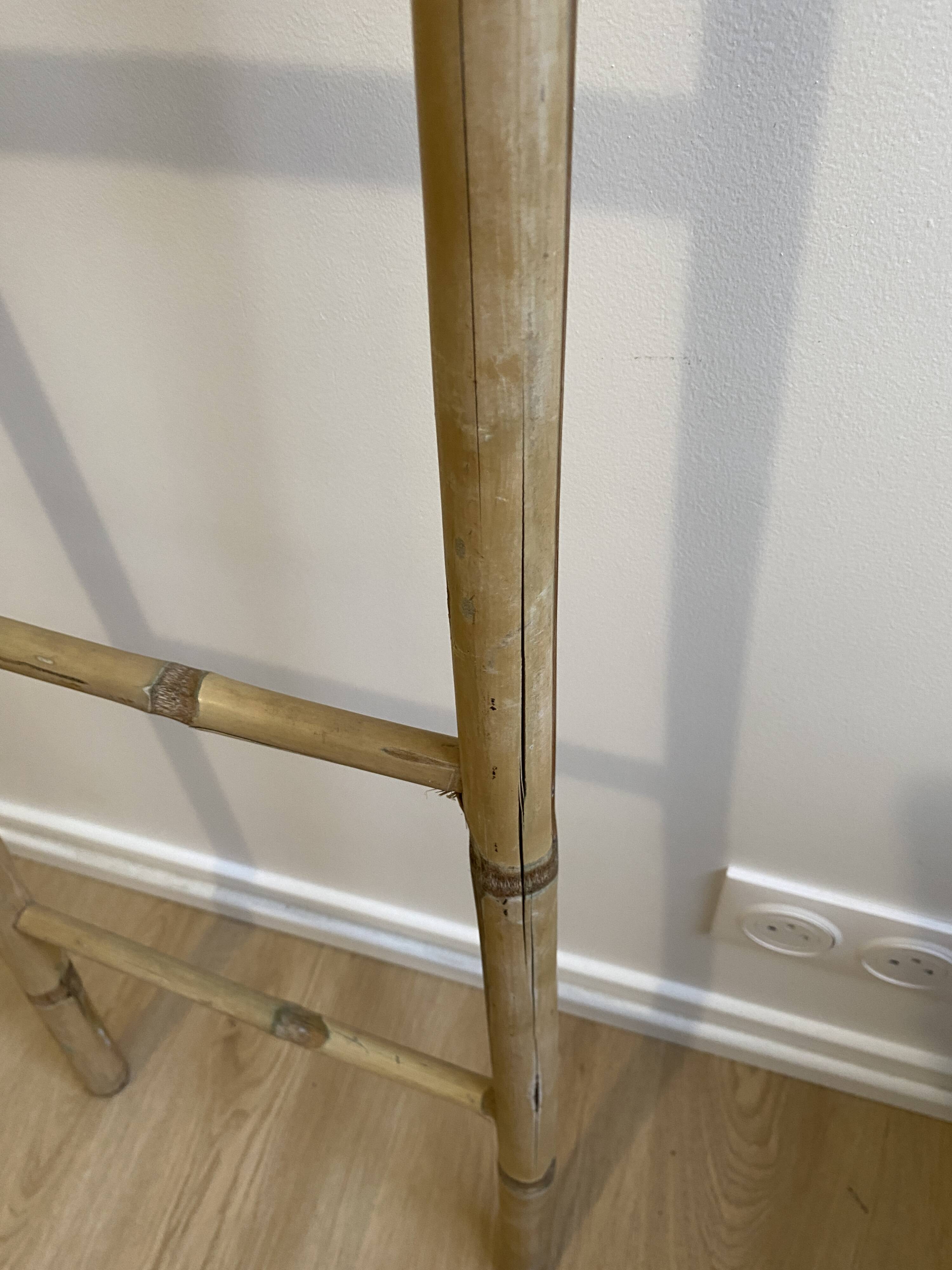Decorative vintage bamboo ladder
