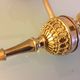 Brass wall light and satin glas vintage 50s-60s