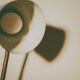 Blue desk lamp