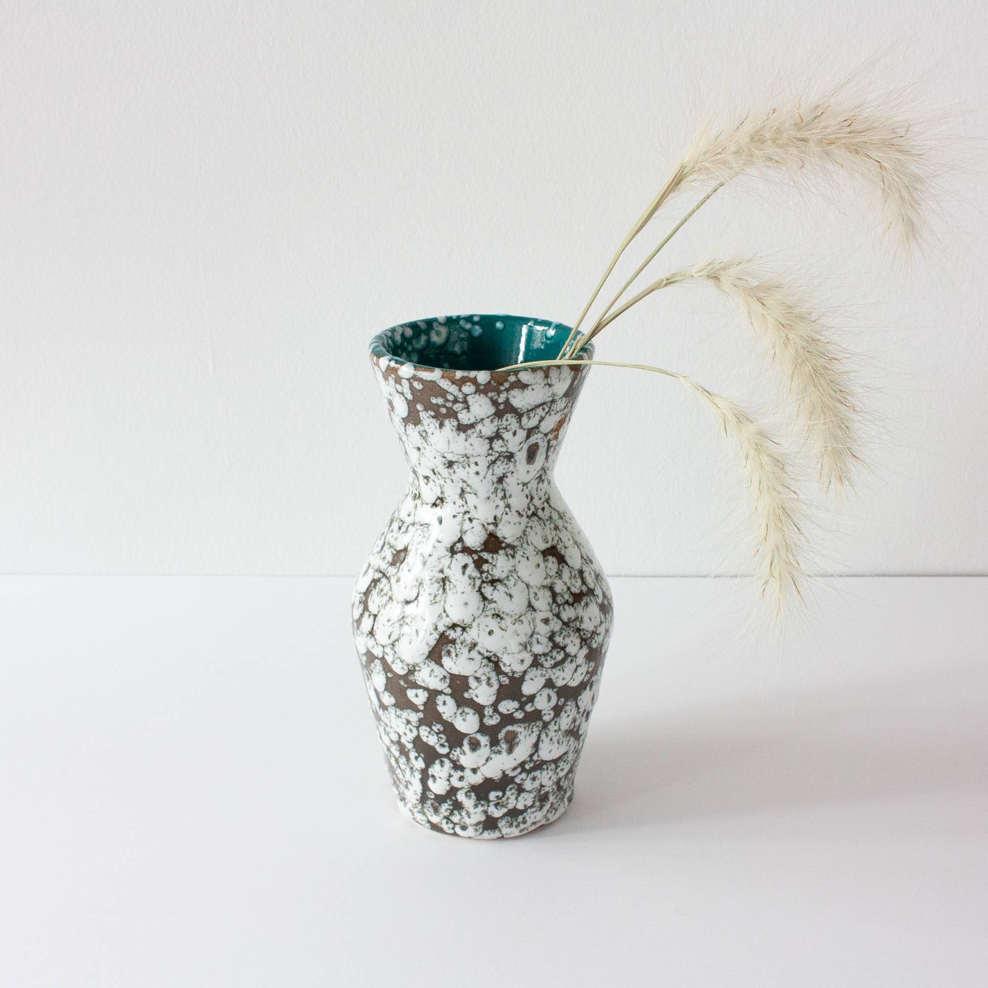 Scheurich Vase 523-18 Ceramic Fat Lava, 1960's