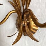 Hollywood Regency Italian wheat ear sconces