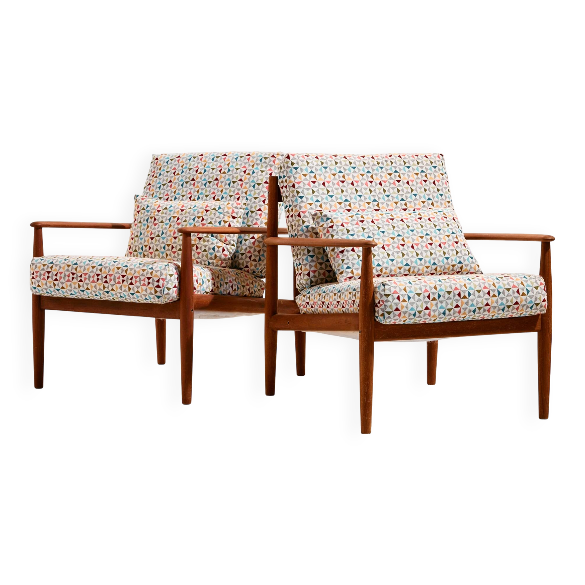 Fauteuil FD118 en teck par Grete Jalk pour France & Søn