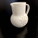 Pichet/Vase en faïence beige par Aldo Londi pour Bitossi, Italie