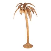 Lampadaire « cocotier/palmier » en rotin