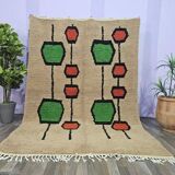 Moroccan rug in natural wool 250cmx150cm