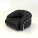 Italian Space Age armchairs in black