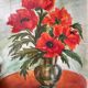 Nature morte aux coquelicots, signée XXème siècle