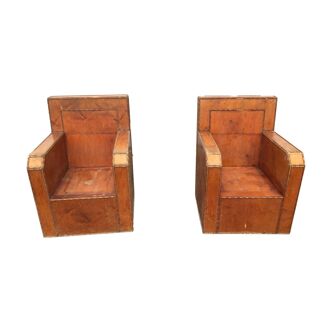 Art deco armchairs