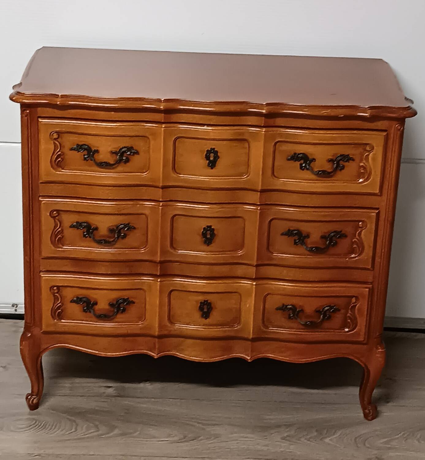 Louis XV style chest of drawers with a makeover