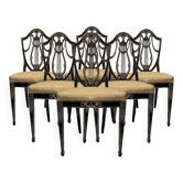 6 Hepplewhite Chairs (English circa 1780)