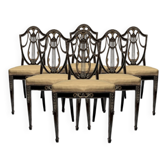 6 Chaises Hepplewhite (anglais vers 1780)