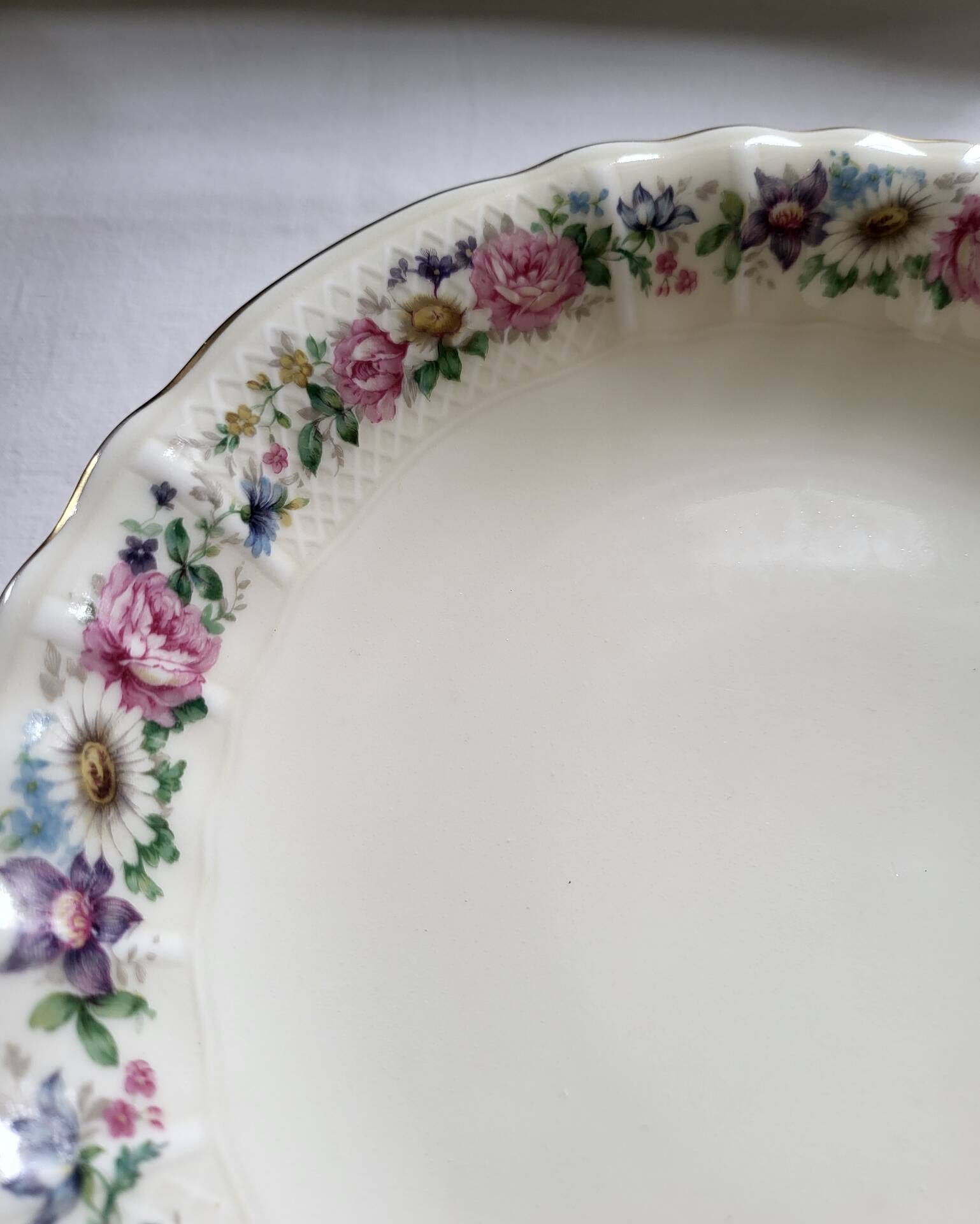 Limoges Bernardaud Coupe à fruit Compotier en porcelaine