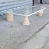 Glass coffee table