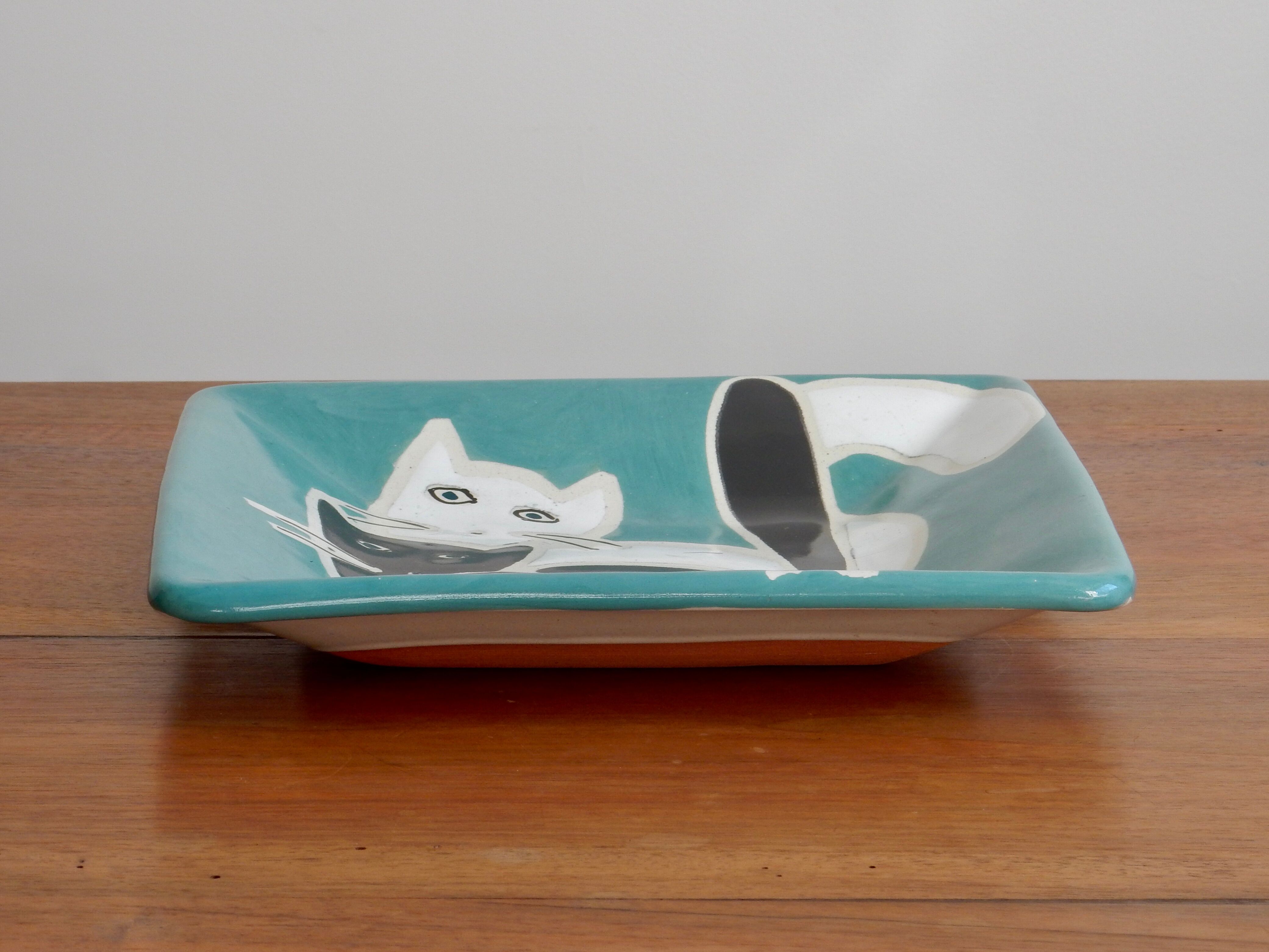Plate ceramic cats Olaria Nova Lagos
