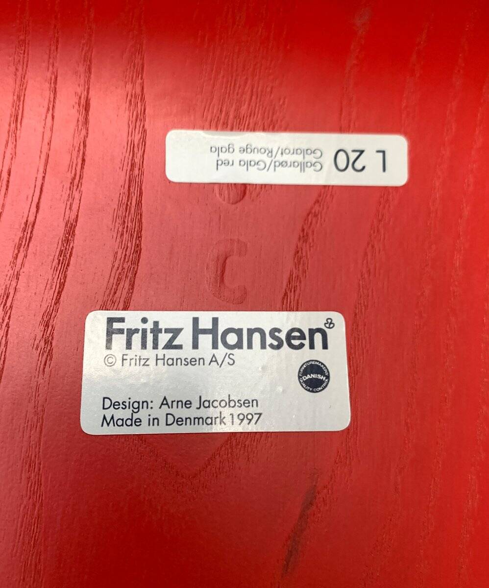 Set of chairs model 3107 by Arne Jacobsen for Fritz Hansen, Denmark, 1997