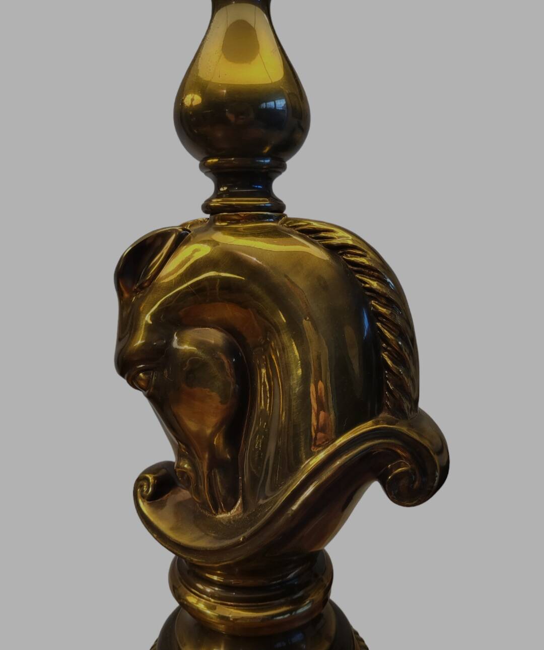 Ensemble de régence hollywoodienne grote tafellampen, design Paardenhoofd, Deknudt