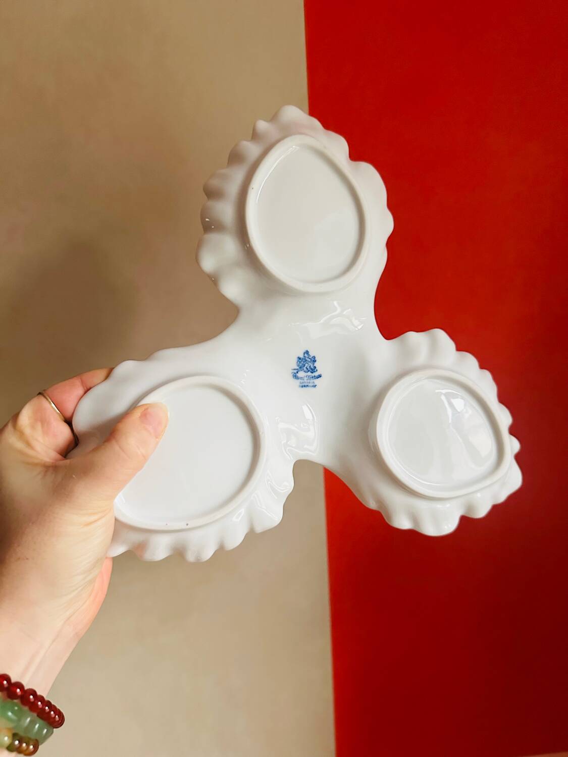 Antique ceramic aperitif tray