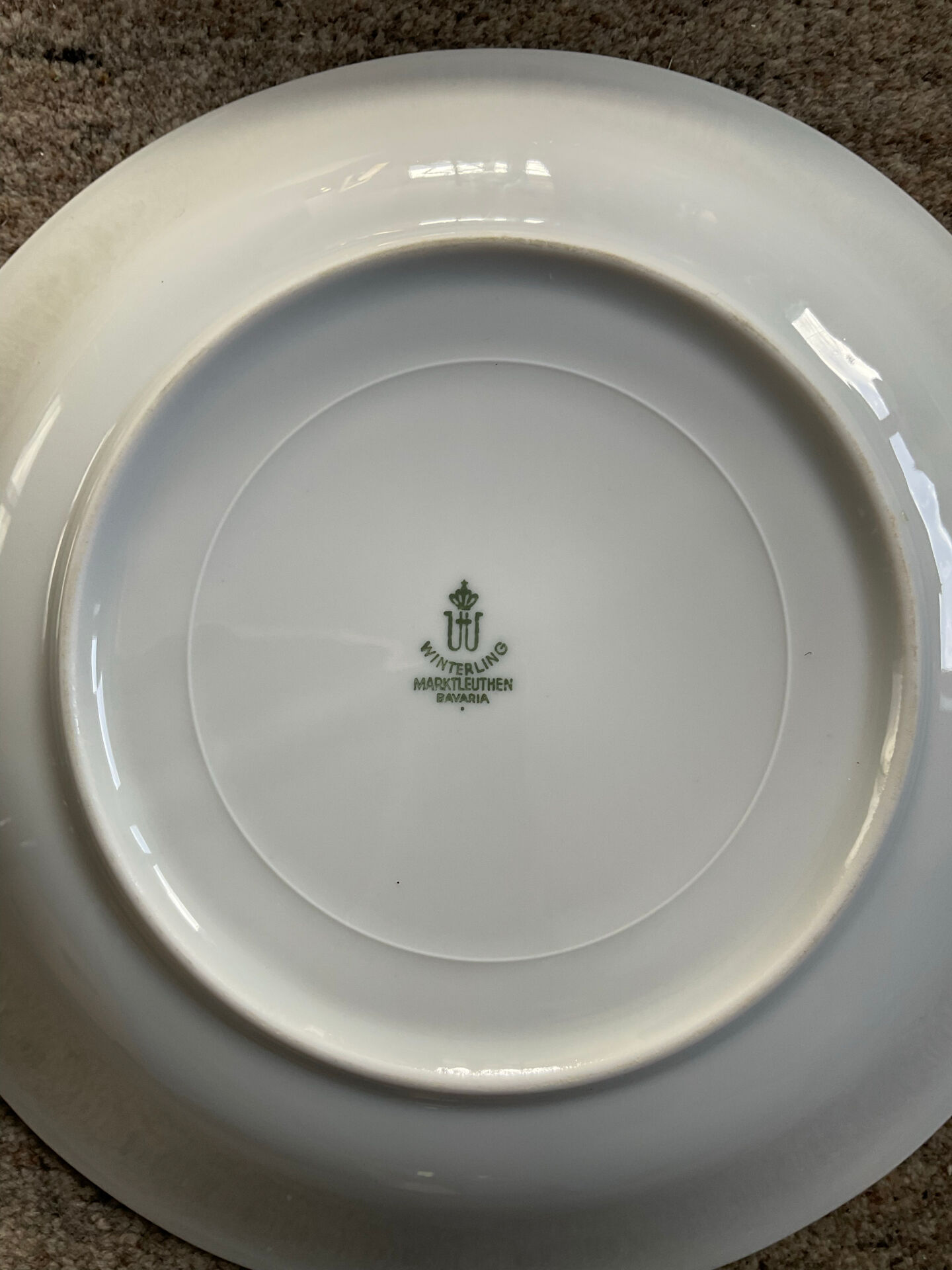 Set of 6 vintage porcelain plates