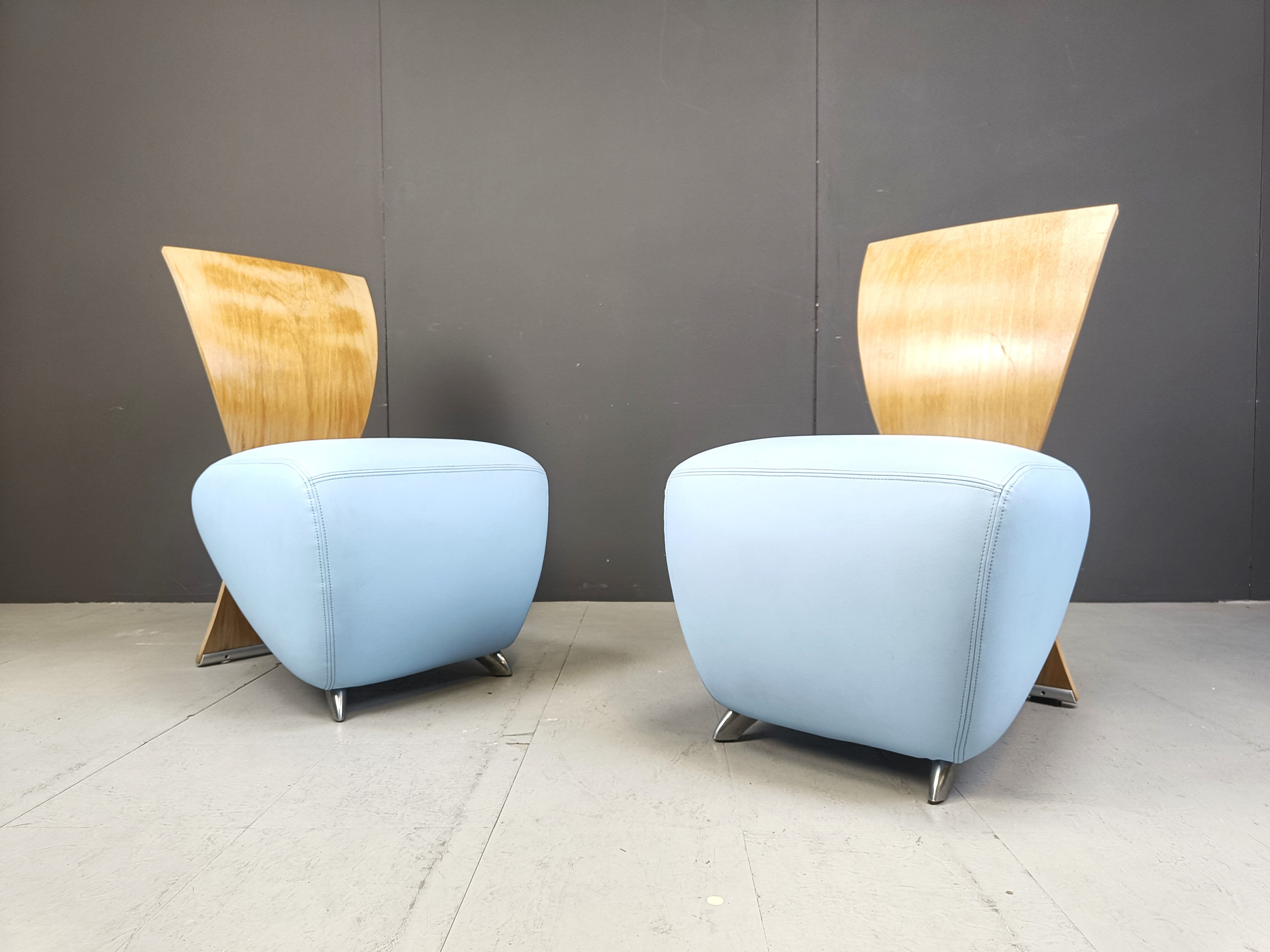 Pair of Bobo lounge chairs by Dietmar Scharping for Dauphin, 2000s