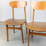 Vintage Italian Leatherette Dining Chairs, set of 3