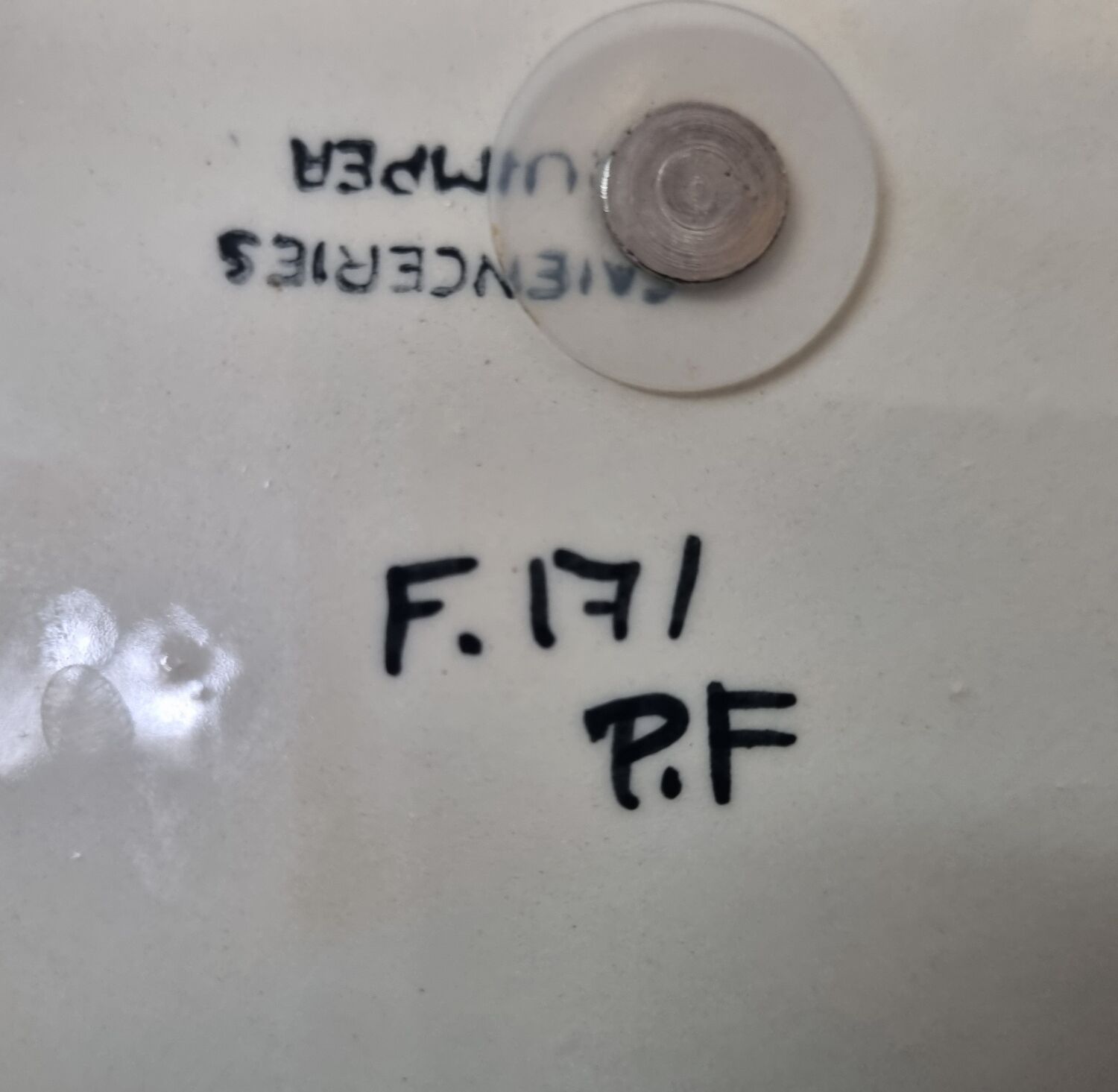 Henriot Quimper cheese platter