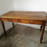 Oak farm table, wooden desk