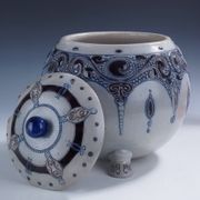 Art Deco punch bowl by Alfons Wilhelm Lötschert. Germany, early XXth