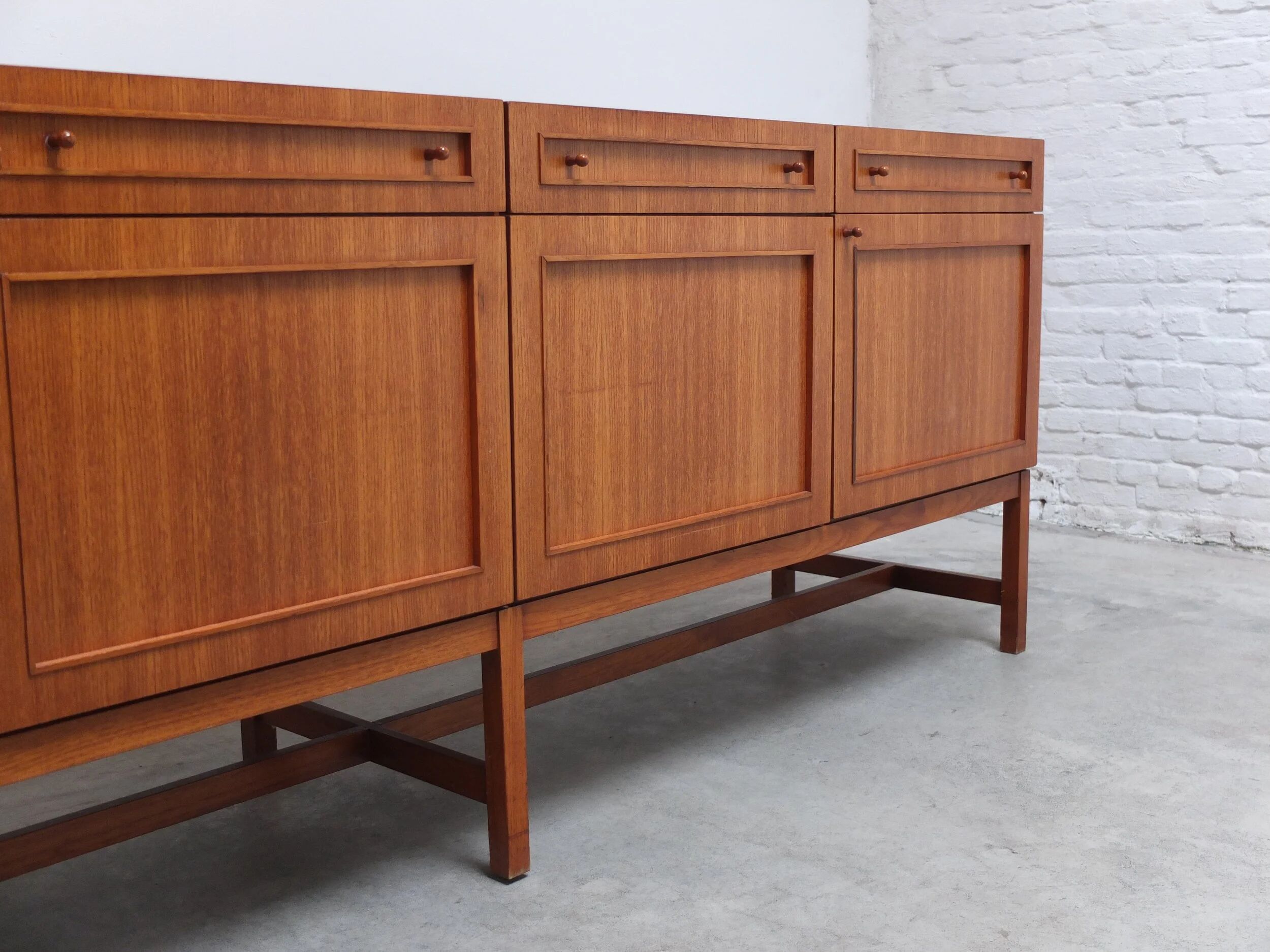 Large decorative sideboard by Oswald Vermaercke for V-Form, 1966