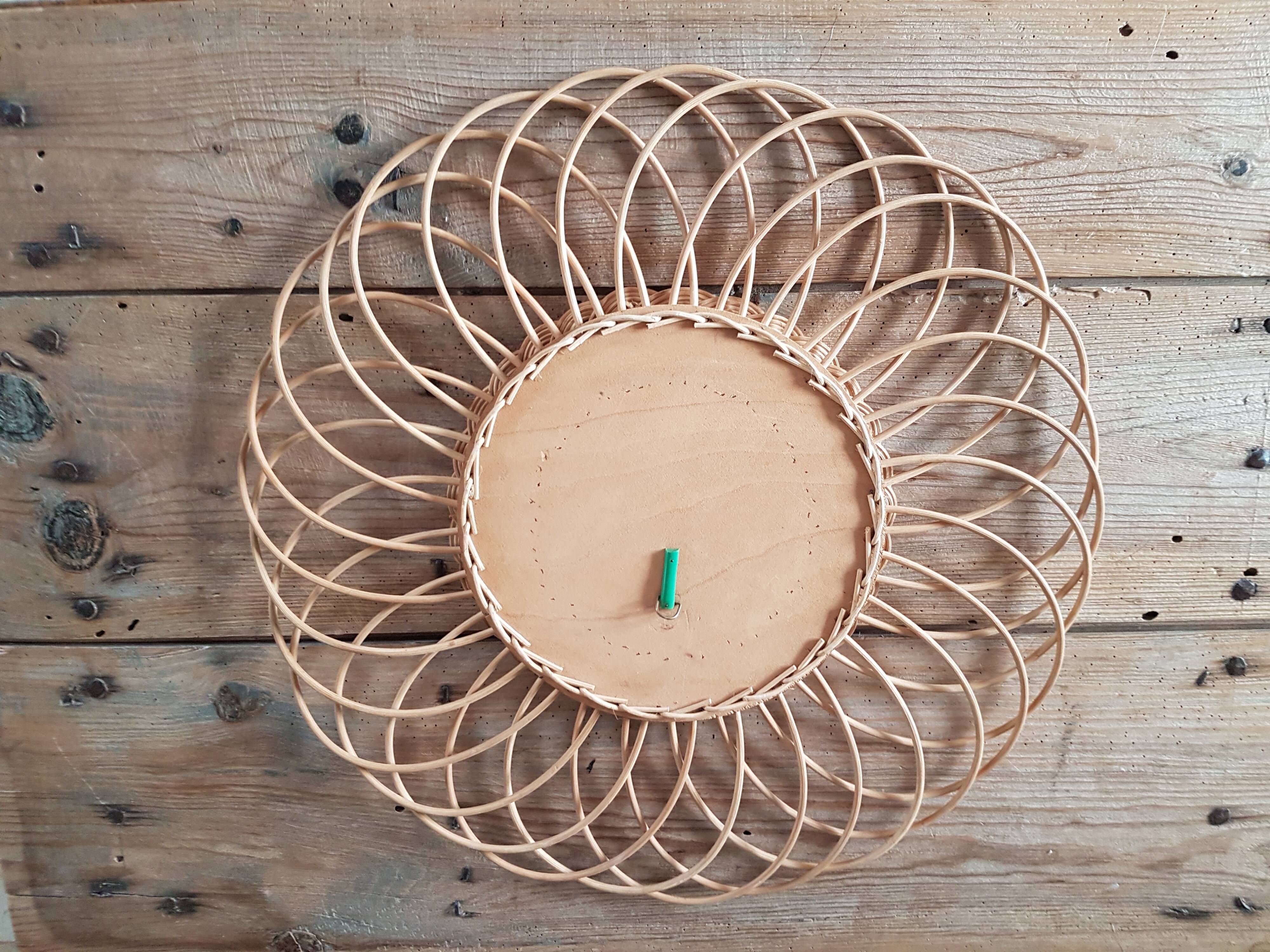 Vintage wicker mirror 1950/1960