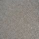 vintage tubular metal chrome office chair with patterned fabric.