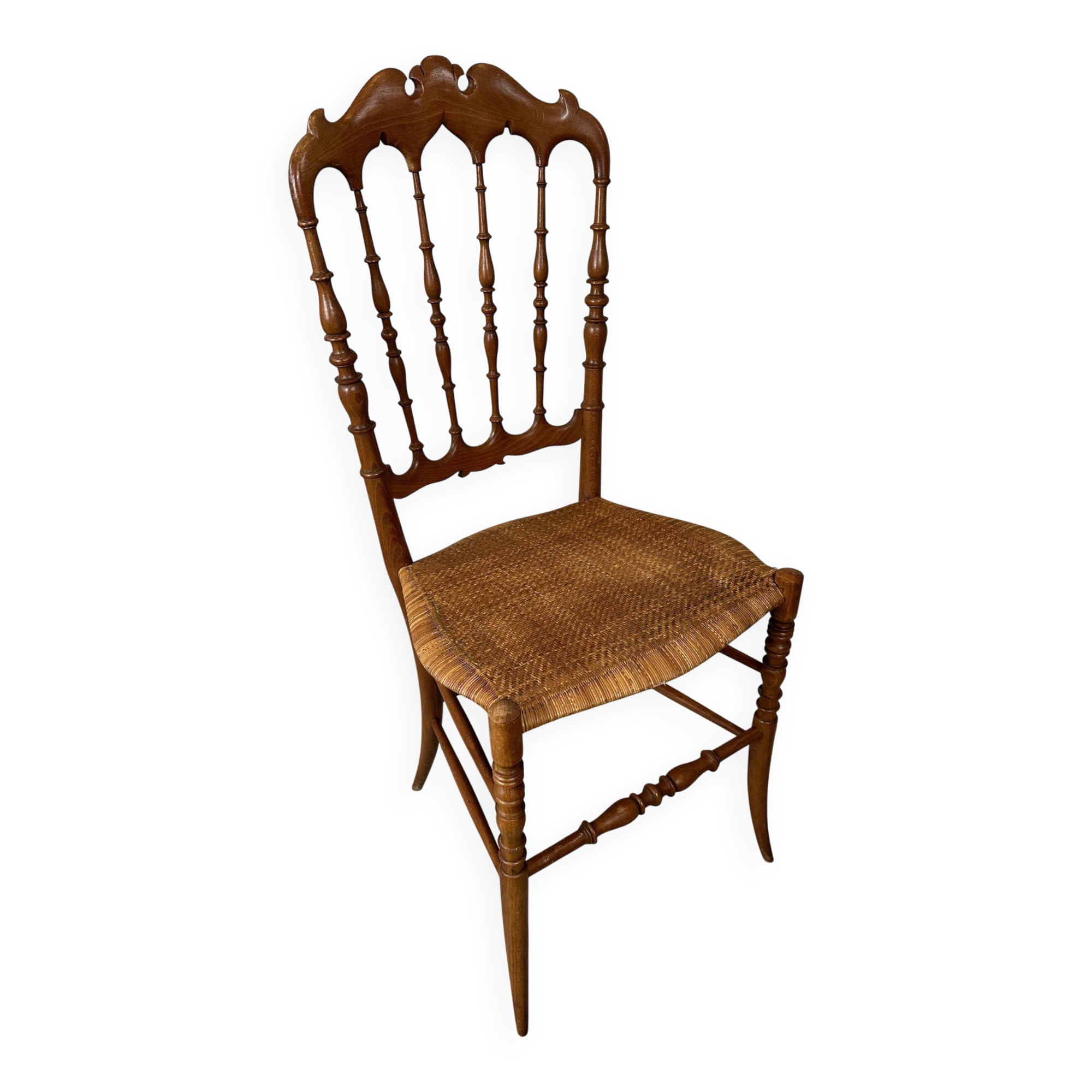 2 chaises Chiavari vintage originales – en bois