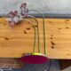 Hollywood Regency flower lamp in chrome steel and glass from the 1970s.