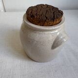 Speckled stoneware pot