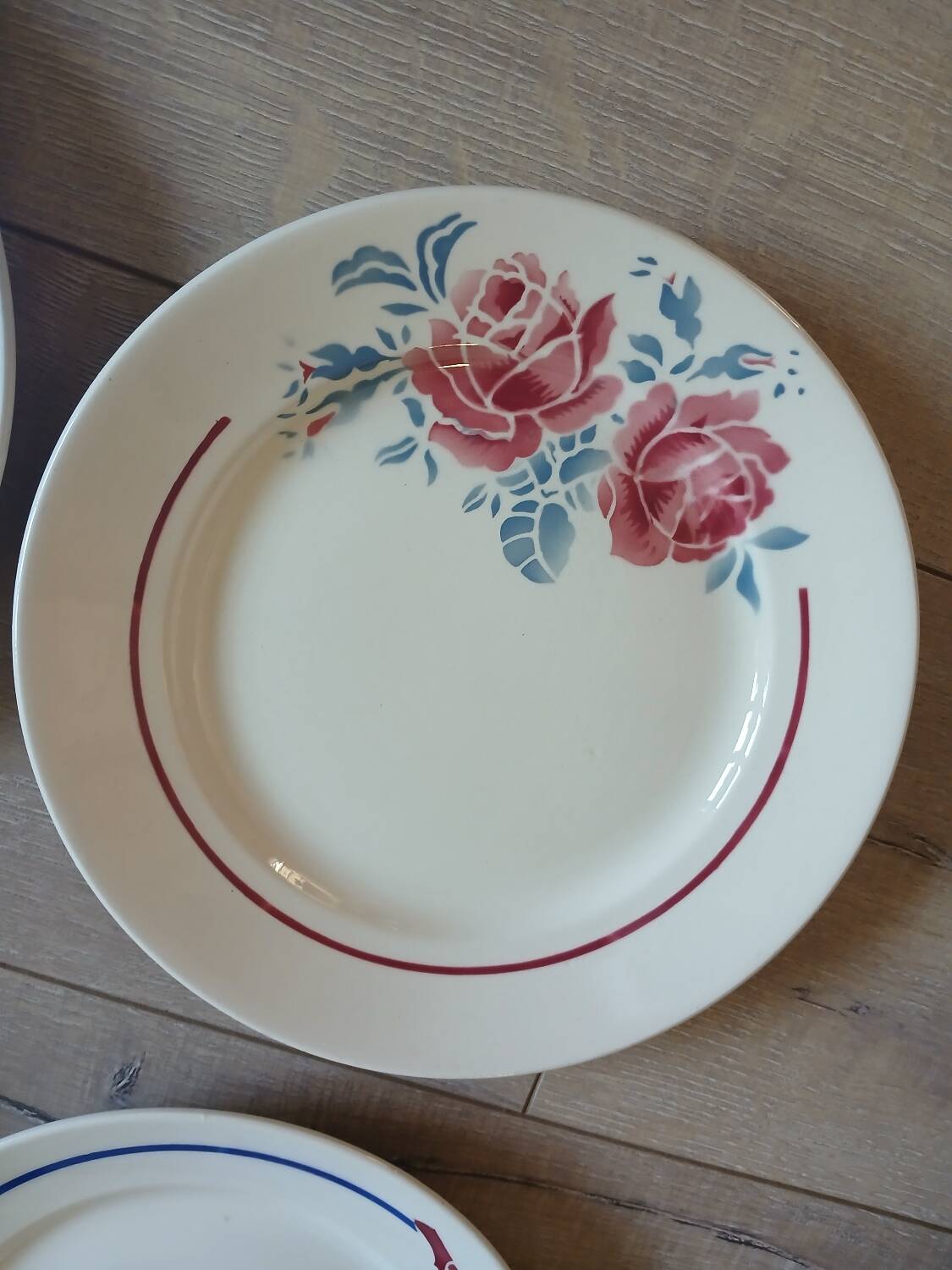 10 assiettes plates anciennes dépareillées