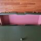 Vintage upcycled secretary in green and pink, original handles.