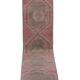 Vintage Turkish hallway rug 91x723 cm