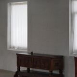 Danish baroque oak buffet from the early 18th century, carved details, 1700-1750.