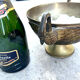 Swan Ice Bucket Brass French Vintage Footed Barware