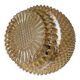 Amber diamond glass wall light