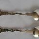Vintage Silver 833 Coffee Spoon Coffee Bean Pattern Portuguese 2 pcs
