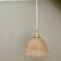 Vintage pink frosted glass lampshade pendant light