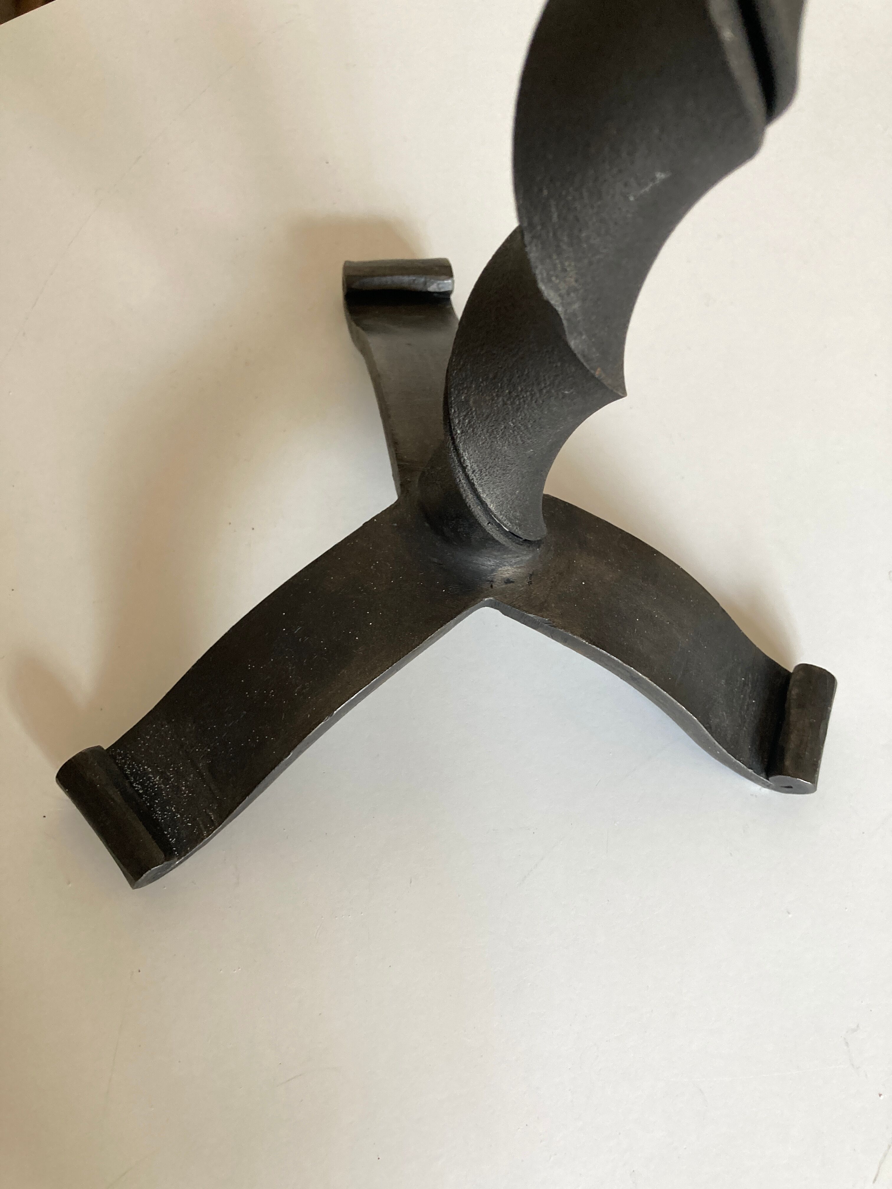 Brutalist beaten iron lamp 1970